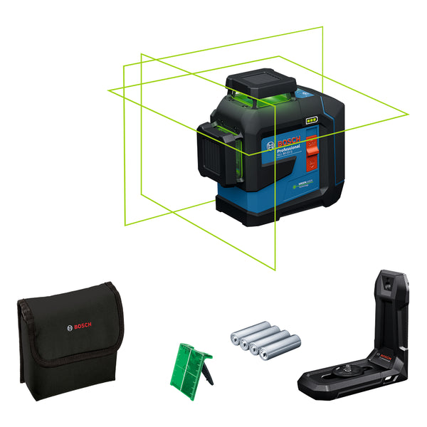 Laser a linea Bosch blu gll 80-33 cg | 4x batteria 1,5 V LR6 (aa) | in scatola - 0601065500