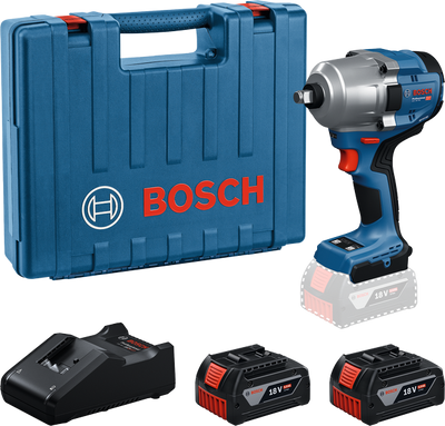 Avvitatore a percussione a batteria Bosch Blue GDS 18V-780 | 2x GBA 18v 5.0 ah e caricabatterie gal 18v-40 - 06019p4021