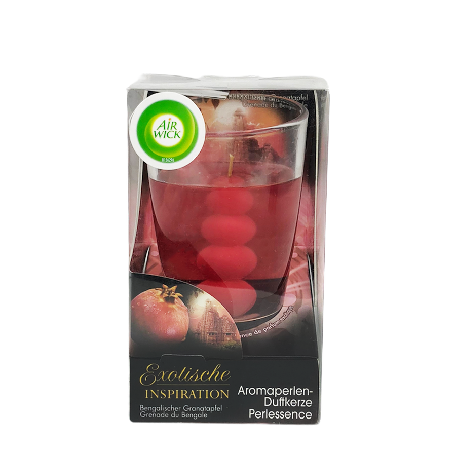 Air wick vidrio perfumado infusiones de perlas granada bengalí 120g