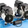 Airpress stille olievrije compressor lmo 50-270 8 bar 2 pk 1.5 kw 185 l min 50 l