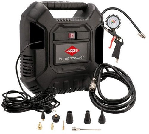 Compresor Airpress sin aceite hlo 180 | 8 barras | 150 l min | + accesorios - 36942