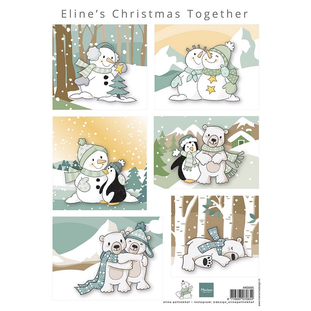 Marianne design • hoja cortada la navidad de eline juntas