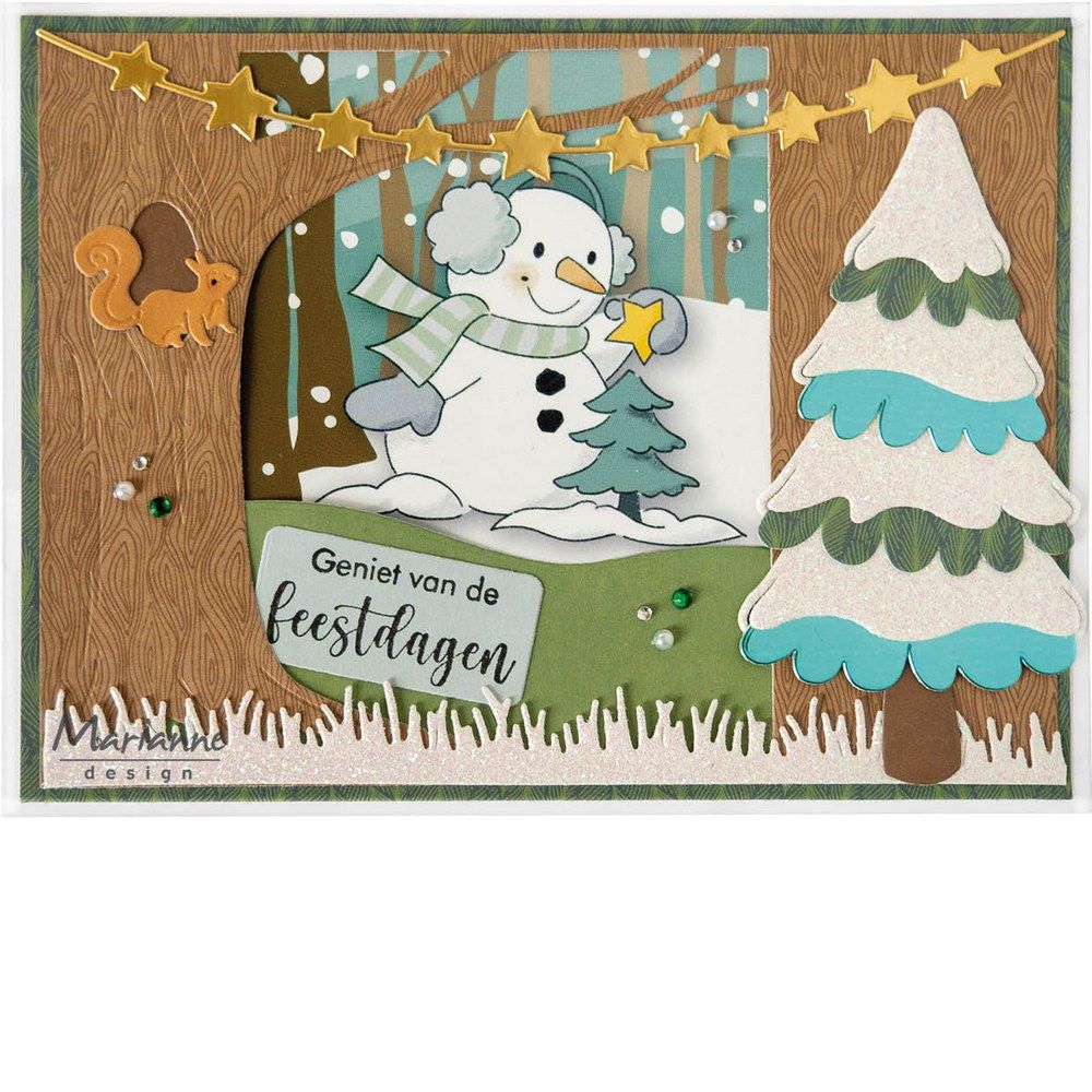 Marianne design • hoja cortada la navidad de eline juntas