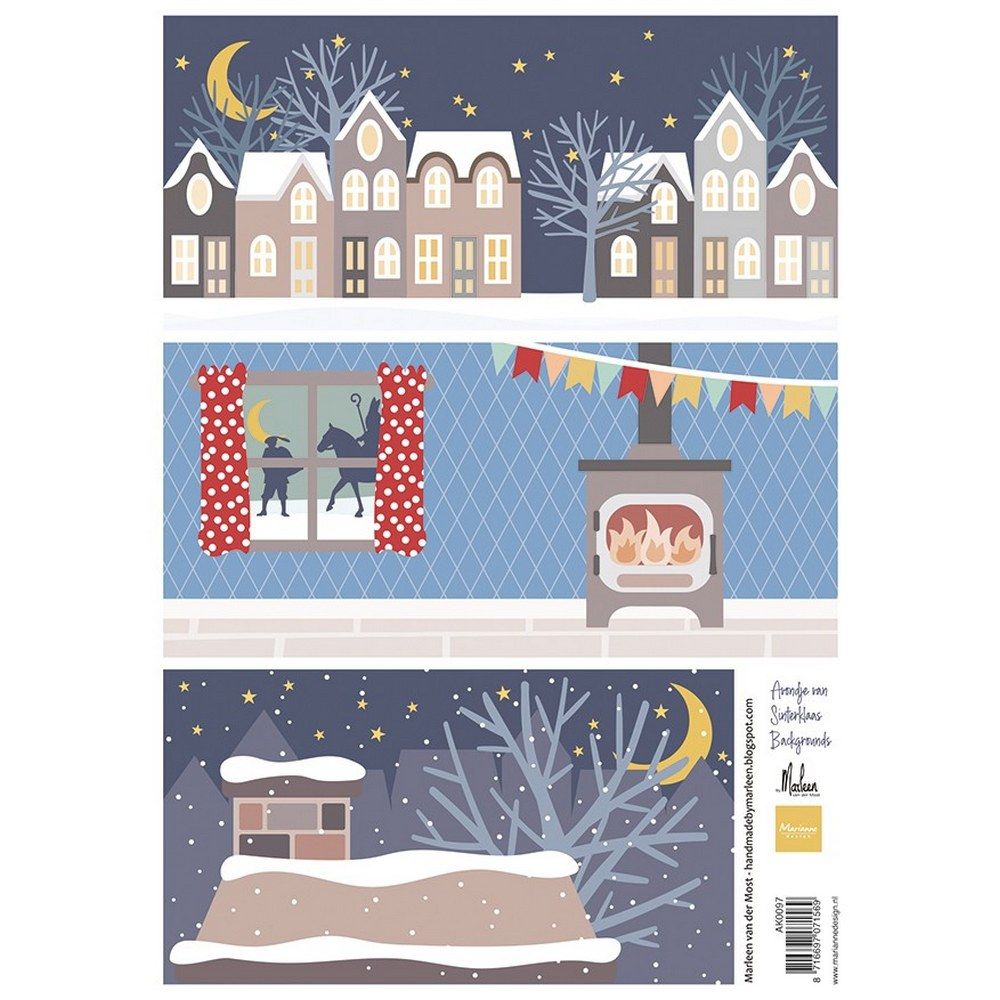 Marianne diseño • hoja de corte tarde de Sinterklaas por Marleen