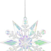 Home Styling Colgante navideño copo de nieve 11cm iridiscente
