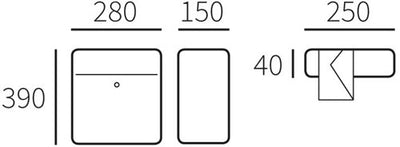 Allux brievenbus 200 zwart - 40010270