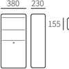 Allux pakketzuil 600 zwart - 40060070