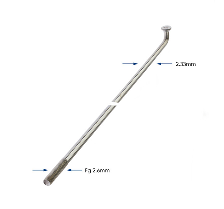 Alpina Suge 276-13 Raggi Ø2.00 mm FG 2.3 Zinc (144 piezas)