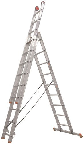 Altrex all round 3-piece reform ladder ar 3060 3 x 9 - 108519