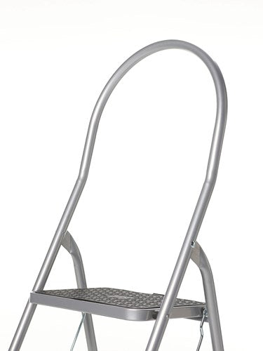 Escalera doméstica Altrex cromato de 3 peldaños con soporte alto plateado - 500951