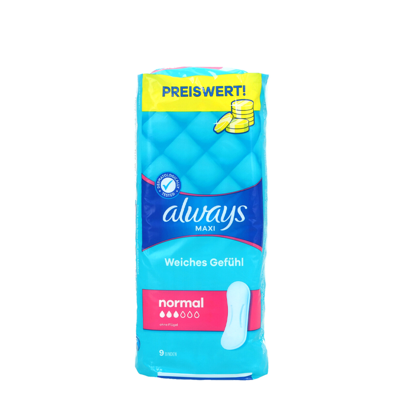 Siempre maxi clásico normal talla 3 9 piezas