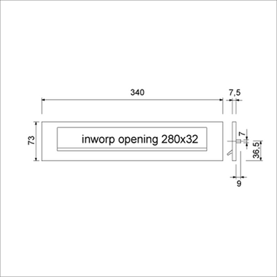 Ami briefplaat ta deurdikte 53 57 veer f1 - 400101