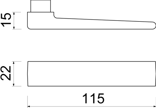 Maniglia Ami 353 perno parte 38 42 f1 - 104465