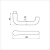 Tirador de puerta ami 394 espesor de puerta 38 42 f1 - 106340