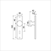 Ami knop 160 40 vast kortschild 165 4 rh sl 56 f2 - 310102