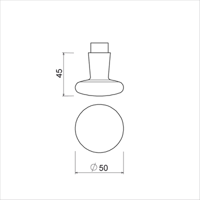 Ami knopkruk 160 50 gatdeel m6 f2 - 199040