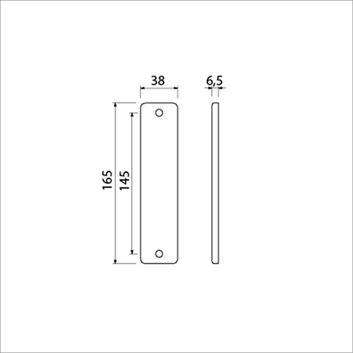 Scudo corto Ami 165 4 dx completamente cieco f-1 - 211030