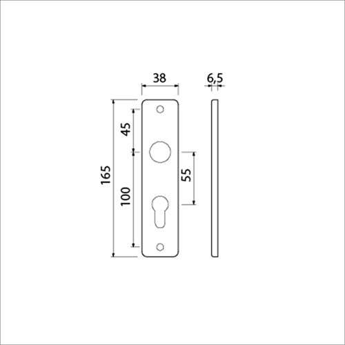 Scudo corto Ami 165 4 cilindro profilo dx 55 f-1 - 211013