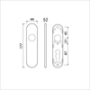 Ami kortschild 177 1 blind klik f-1 - 210200