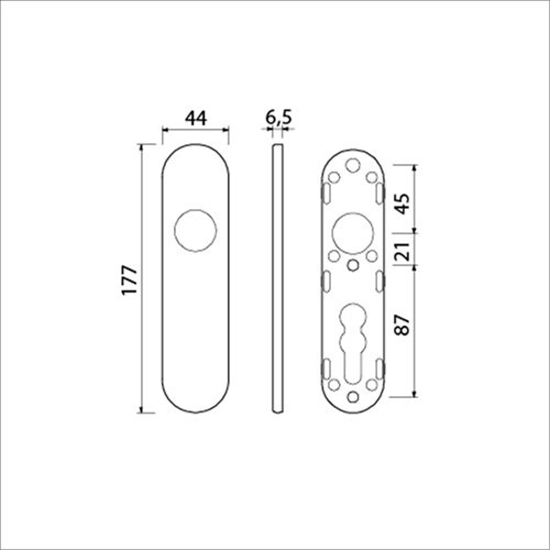 Ami kortschild 177 1 blind klik f-1 - 210200