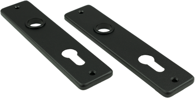 Ami kortschild 180 41 rh profielcilinder 72 zwart 9005 str - 739116