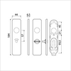 Ami kortschild wc 185 44 5*57 klik f-1 - 210361