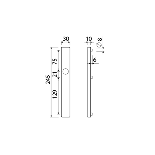 Ami smalschild 245 30 blind m5 f-1 - 510631