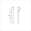 Ami smalschild 245 30 geheel blind m5 f-1 - 510601