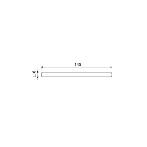 Perno quadro Ami 8x140 mm - 900461