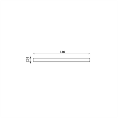 Pasador cuadrado Ami 8x140 mm - 900461