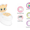 Pilsan Cat Educational Plaspot Wit Beige