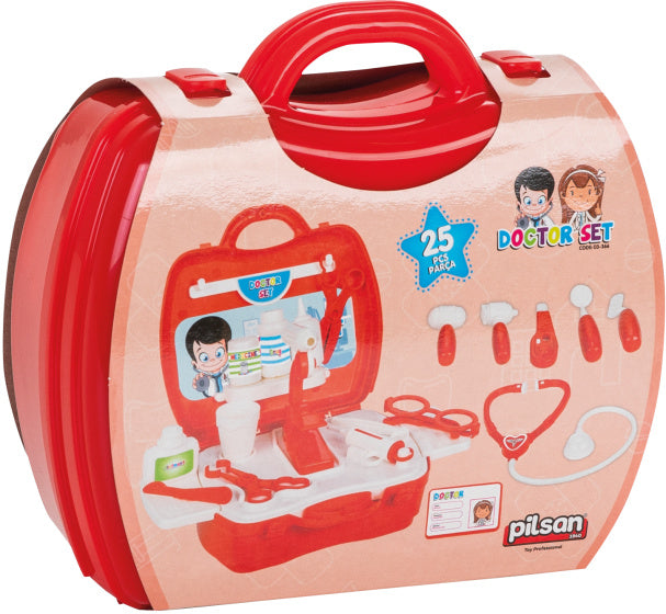 Pilsan Toy Doctor Set Red 26 pezzi