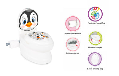 Pilsan Penguin Educational Plaspot Wit Black