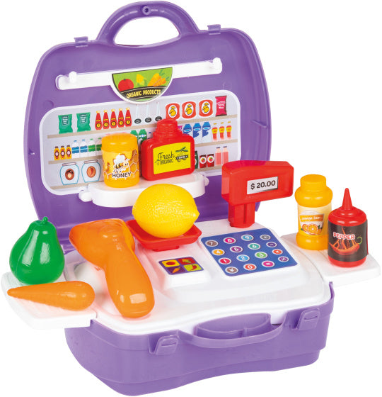 Pilsan Toys Supermarket Set Purple de 25 piezas