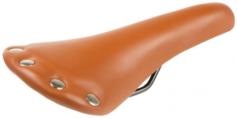 Rivet Race Saddle unisex imitación de cuero marrón