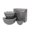Set di ciotole Amuse Life grigio da 6 pezzi