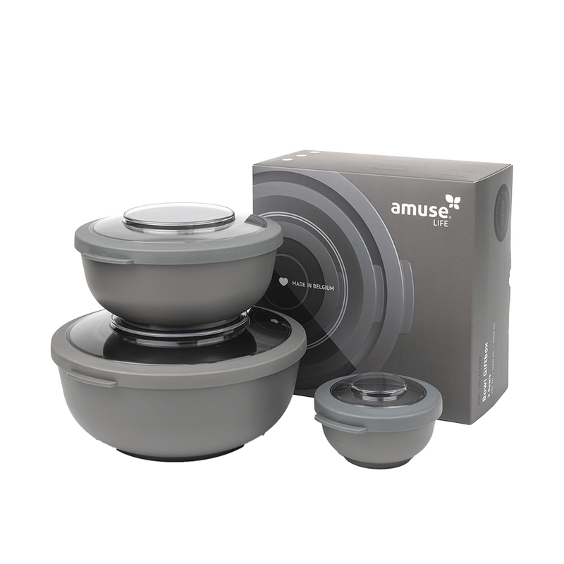 Set di ciotole Amuse Life grigio da 6 pezzi