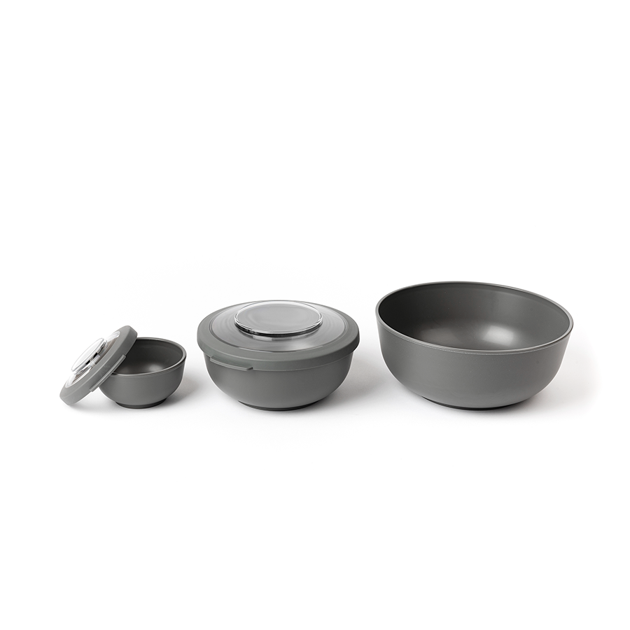 Set di ciotole Amuse Life grigio da 6 pezzi