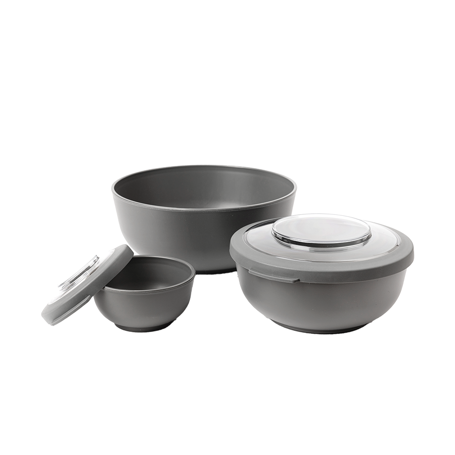 Set di ciotole Amuse Life grigio da 6 pezzi