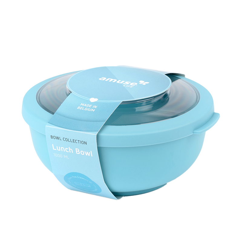 Amuse life fiambrera con tapa azul 1000ml