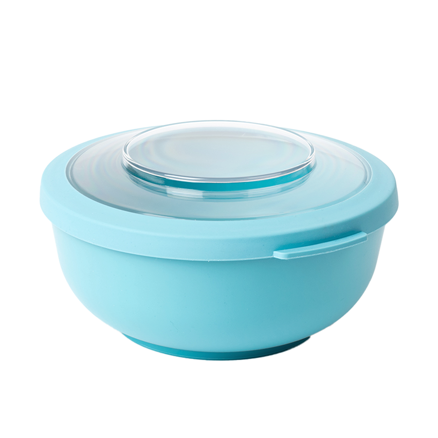 Amuse Life Ciotola per il pranzo con coperchio blu 1000ml