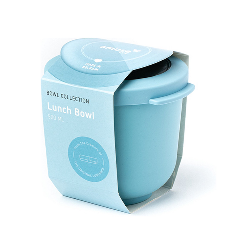 Amuse life fiambrera con tapa azul 500ml