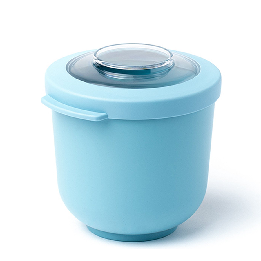 Amuse Life Ciotola per il pranzo con coperchio blu 500ml