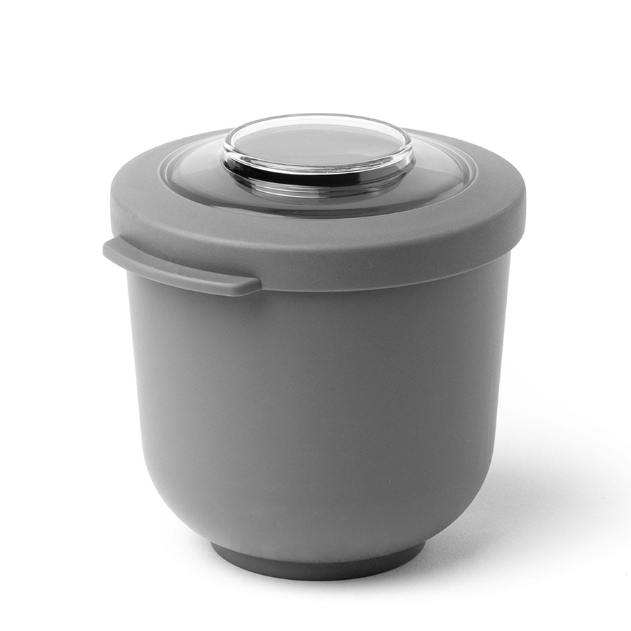 Amuse life lunch bowl met deksel grijs 500ml