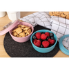 Amuse life ciotola snack con coperchio blu 200ml