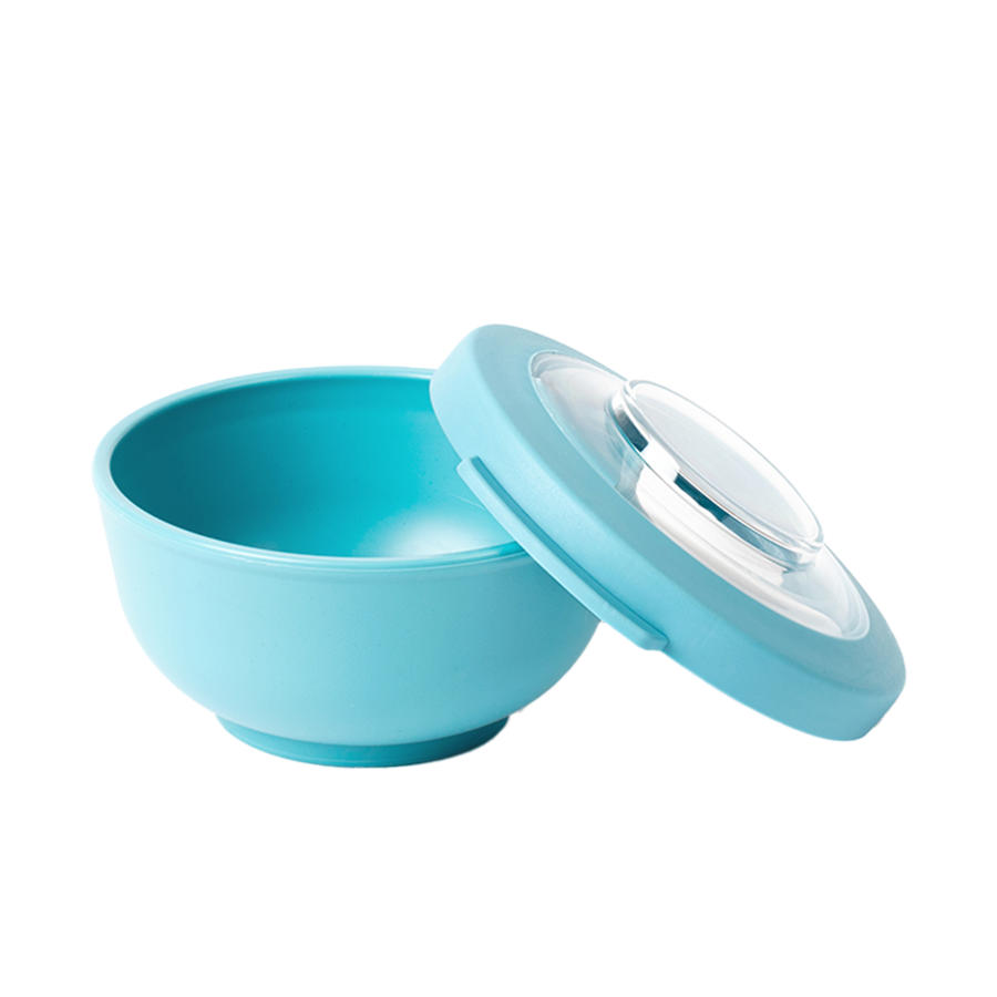 Amuse life ciotola snack con coperchio blu 200ml