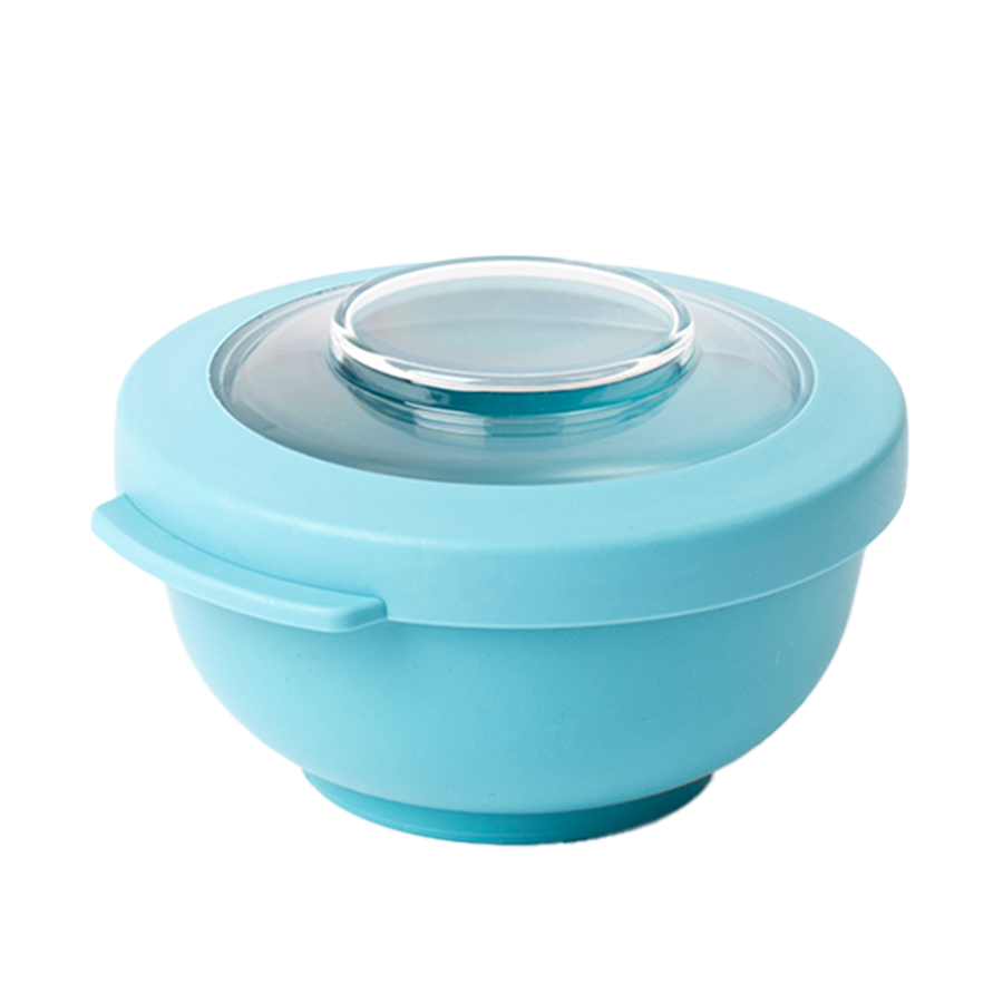 Amuse life ciotola snack con coperchio blu 200ml