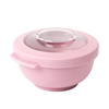 Amuse life ciotola snack con coperchio rosa 200ml
