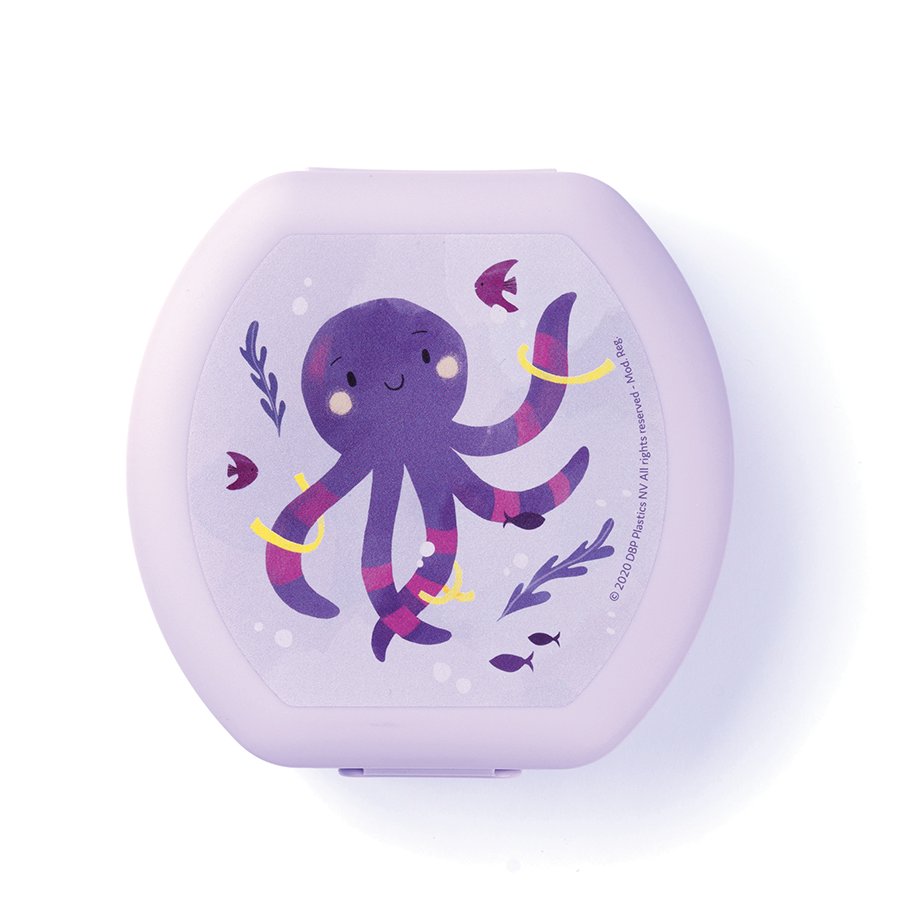 Amuse snack box piccolo polpo rotondo viola