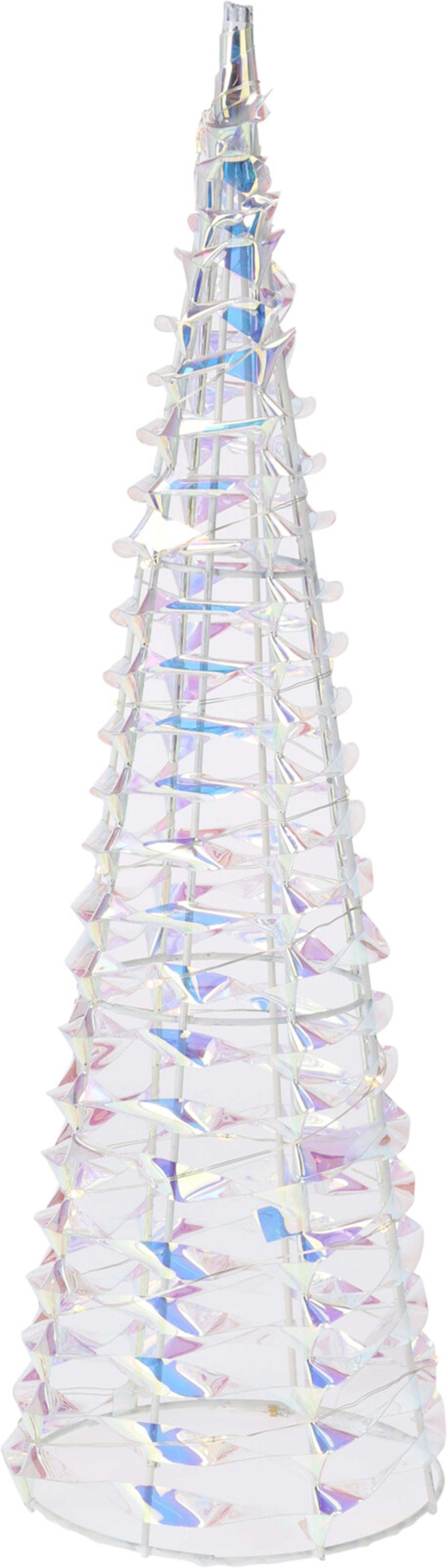 Cono styling domestico micro LED iridescente da 40 cm